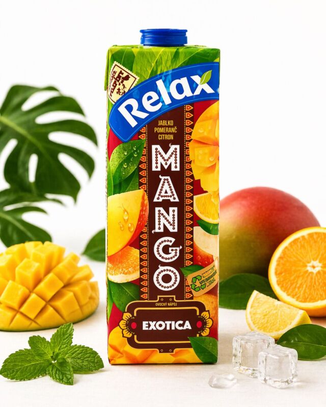 Relax Exotica ovocný nápoj mango jablko pomeranč citron 1l
